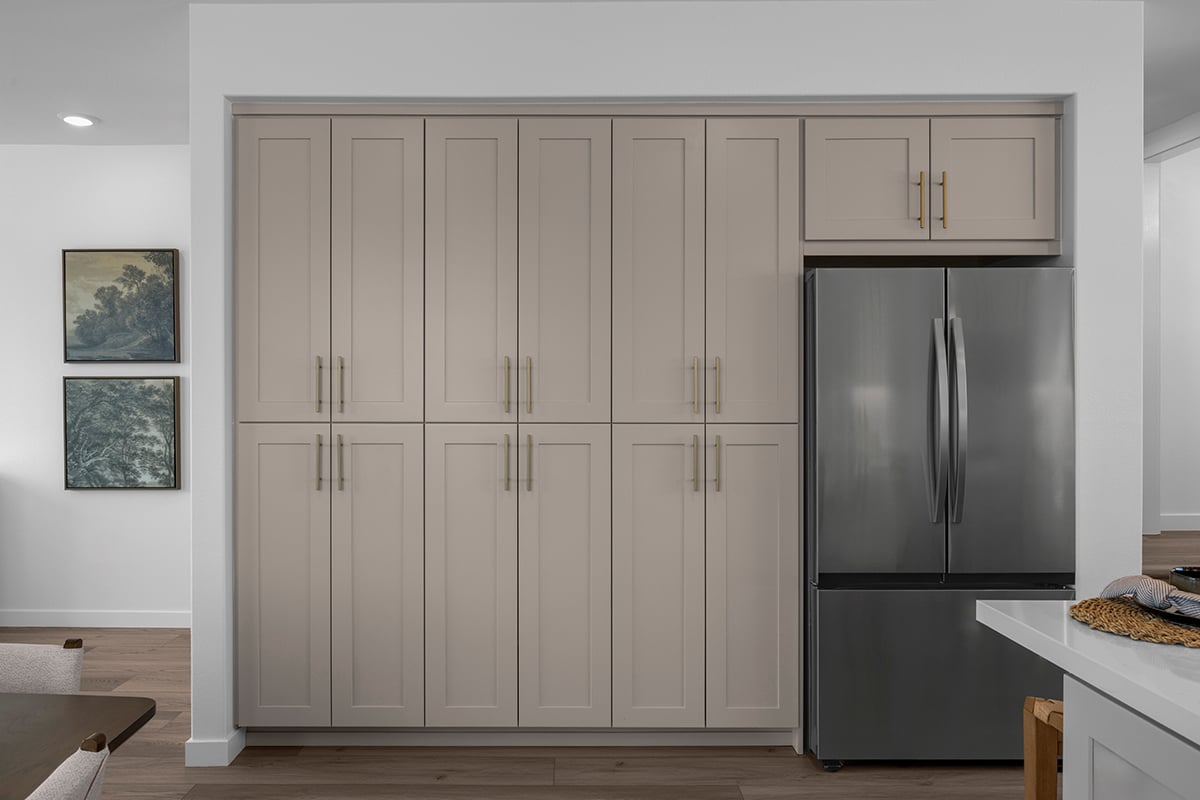 Shaker-style painted cabinets