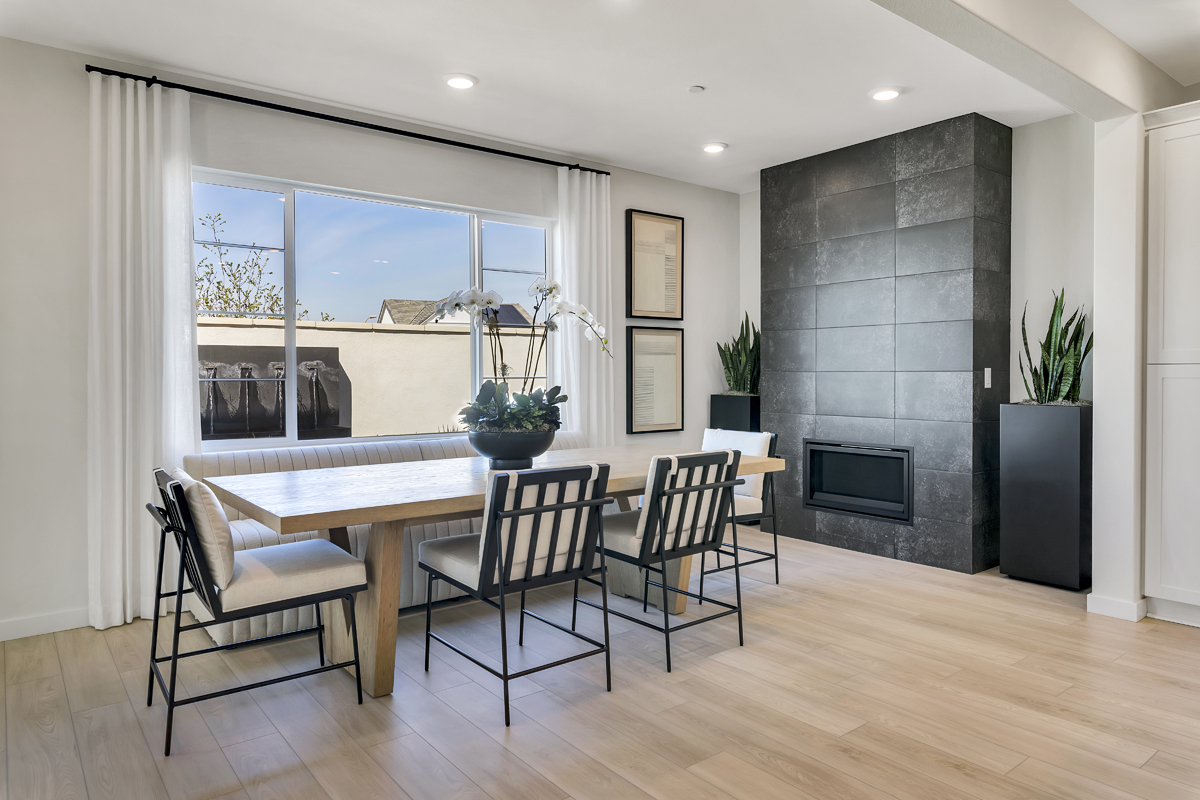 Luxury vinyl plank flooring at great room
