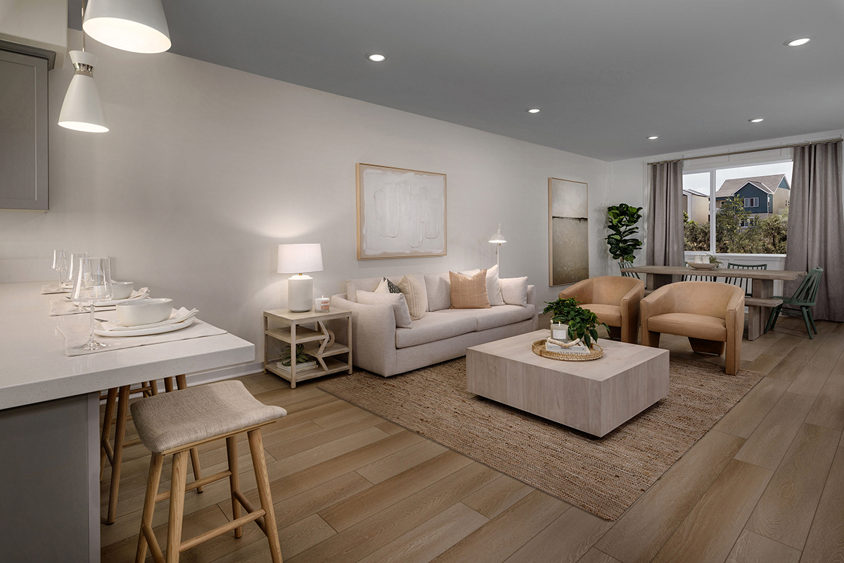 New Homes in Valencia, CA - Crimson at Valencia Plan 1982 Great Room