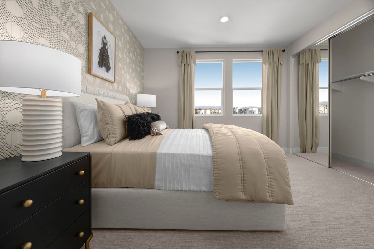 Spacious secondary bedrooms