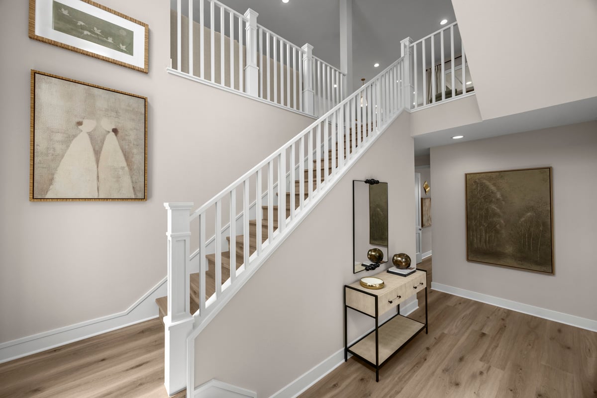Open picket stair rail system