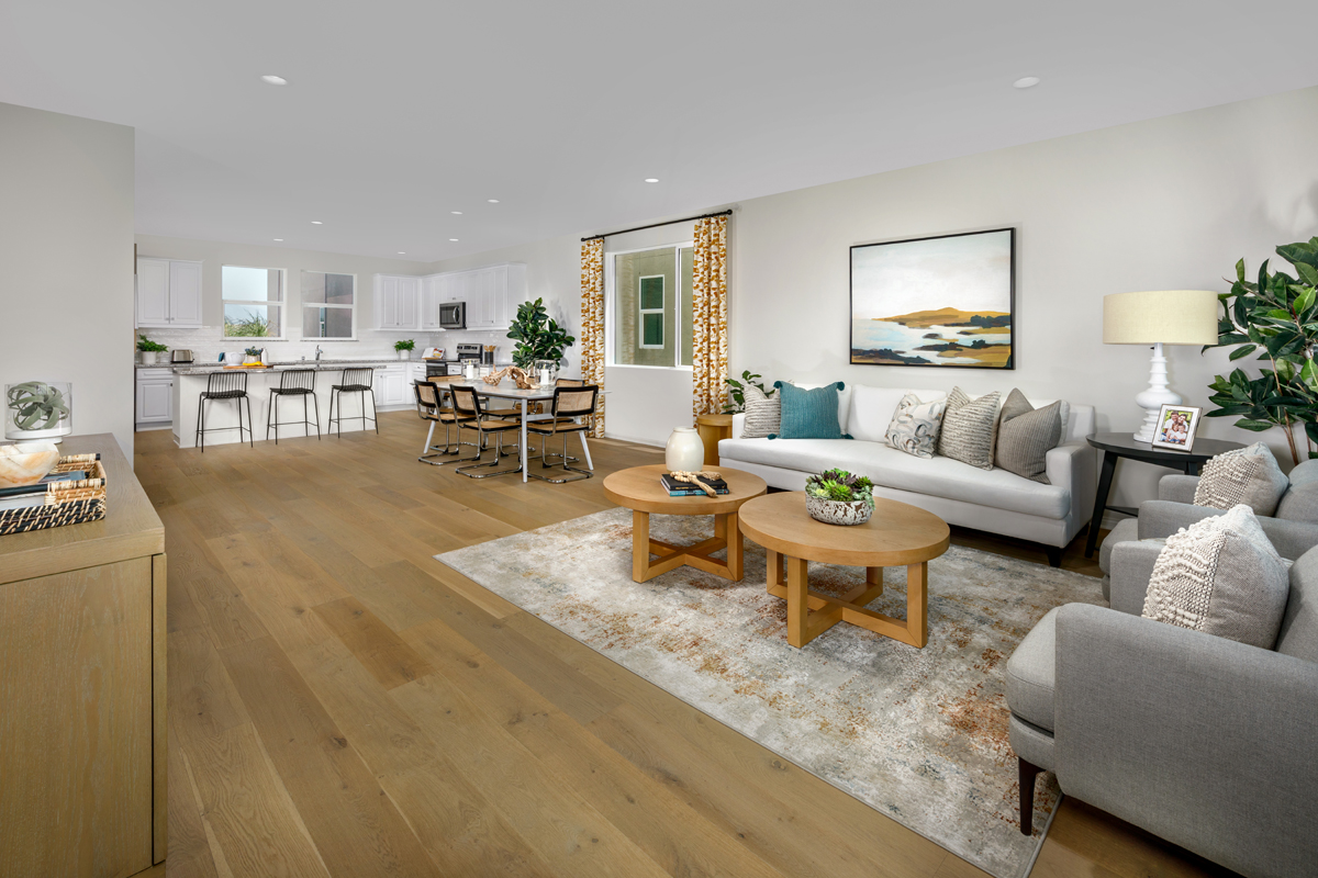 New Homes in Santa Ana, CA - Row Homes at Lacy Crossing Plan 2082 Great Room