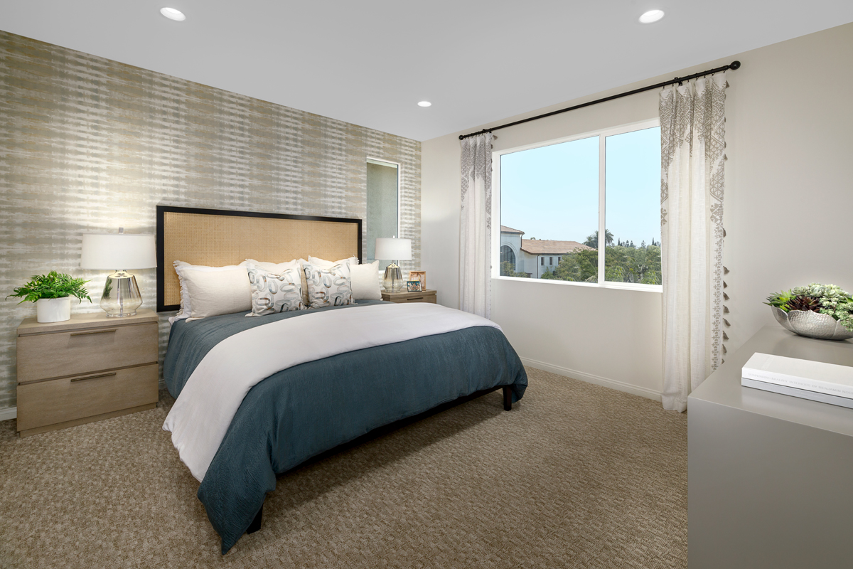 New Homes in Santa Ana, CA - Row Homes at Lacy Crossing Plan 2082 Primary Bedroom