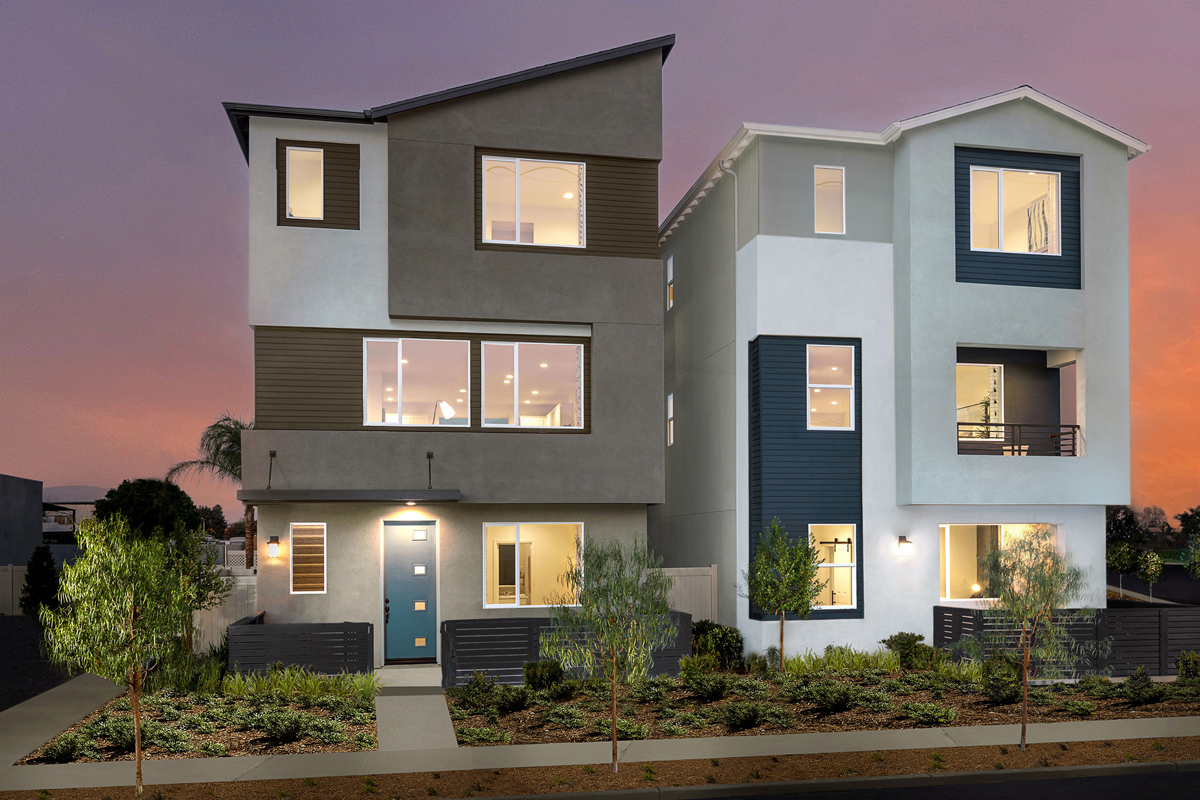 New Homes in Santa Ana, CA - Row Homes at Lacy Crossing Plan 2082