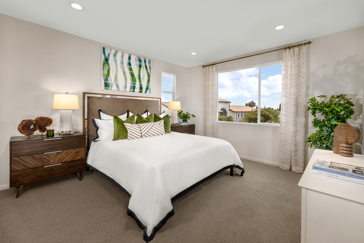 New Homes in Santa Ana, CA - Row Homes at Lacy Crossing Plan 2243 Primary Bedroom