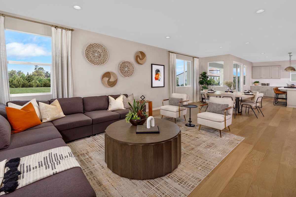 New Homes in Santa Ana, CA - Row Homes at Lacy Crossing Plan 2456 Great Room