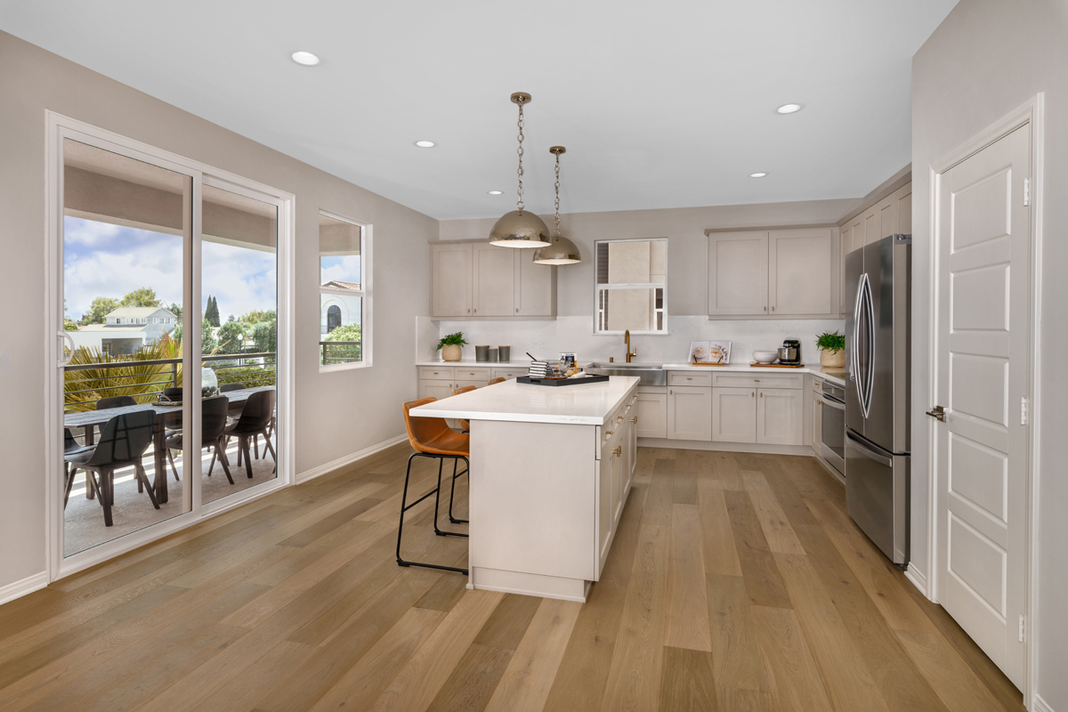 New Homes in Santa Ana, CA - Row Homes at Lacy Crossing Plan 2456 Kitchen