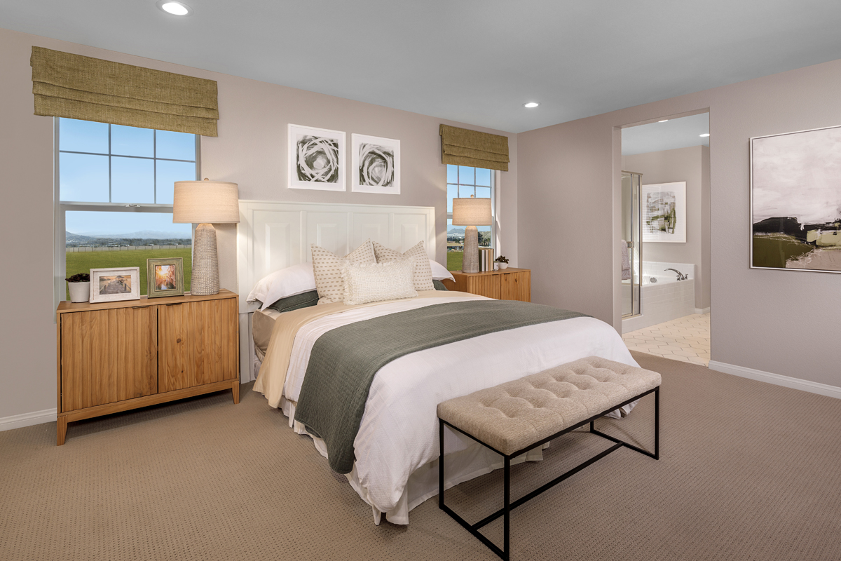 New Homes in Riverside, CA - Avalon at Spring Mountain Ranch Plan 2061 Primary Bedroom