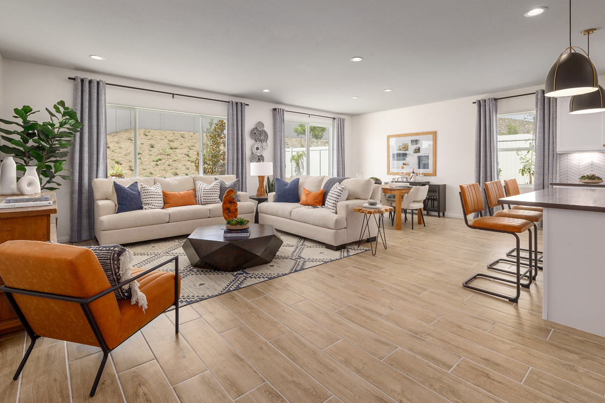 New Homes in Menifee, CA - Durango at Shadow Mountain Plan 2099 Great Room