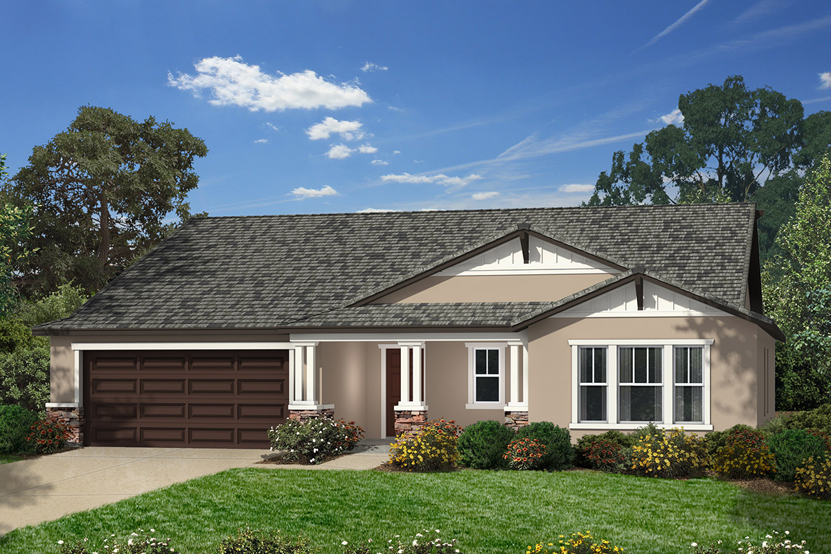New Homes in San Jacinto, CA - Eagles Crest at The Cove	 Plan 1860 Elevation C
