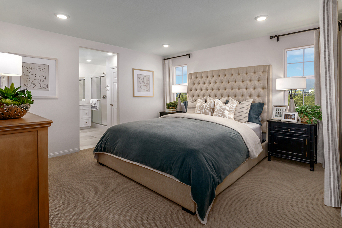 New Homes in Chino, CA - Lotus at the Seasons Plan 1814 Primary Bedroom