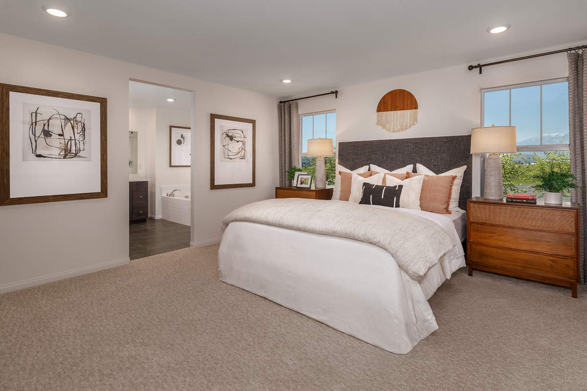 New Homes in Chino, CA - Lotus at the Seasons Plan 2096 Primary Bedroom