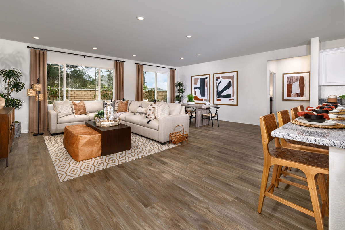 New Homes in Riverside, CA - Sonoma at Spring Mountain Ranch Plan 2206 Great Room