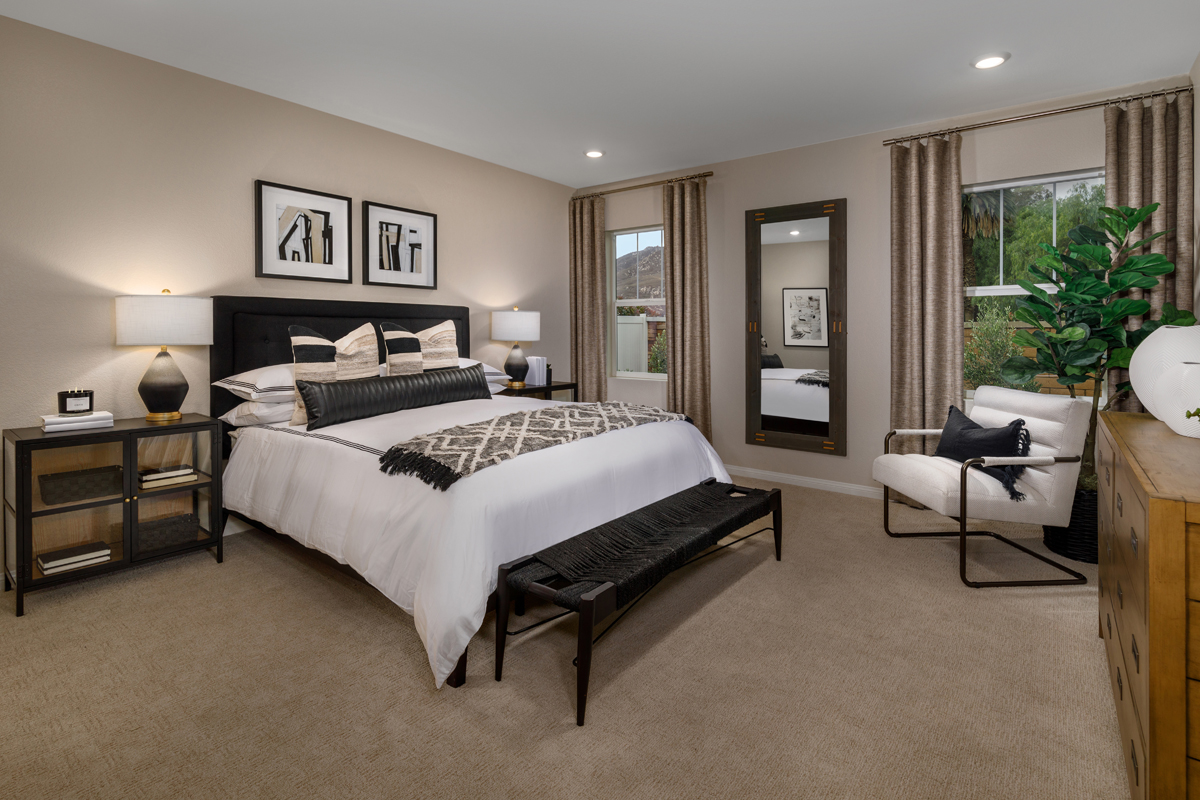 New Homes in Riverside, CA - Sonoma at Spring Mountain Ranch Plan 2396 Primary Bedroom