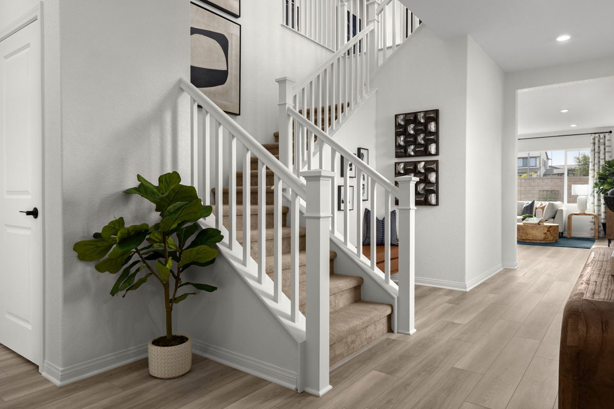 Optional open picket stair rail system