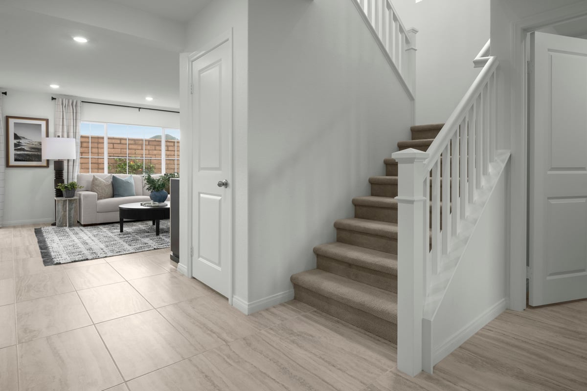 Optional open stair rail