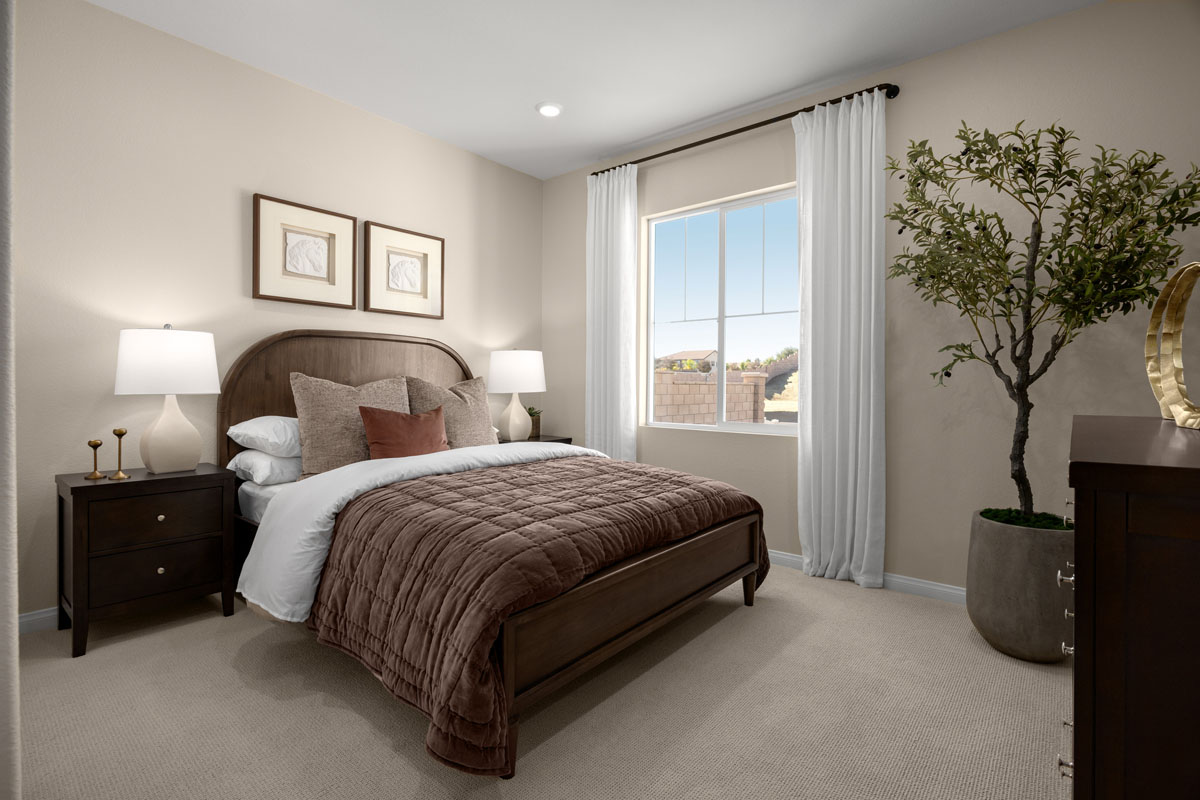 Spacious secondary bedrooms