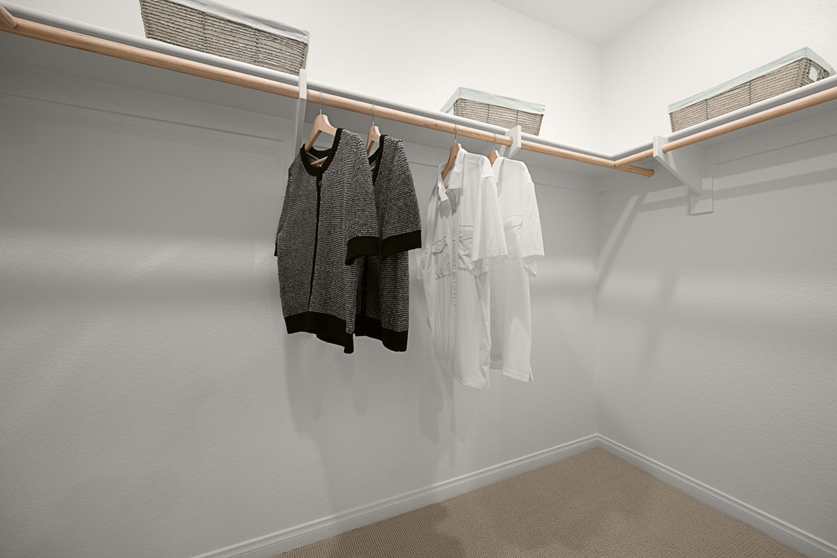 Primary walk-in closet