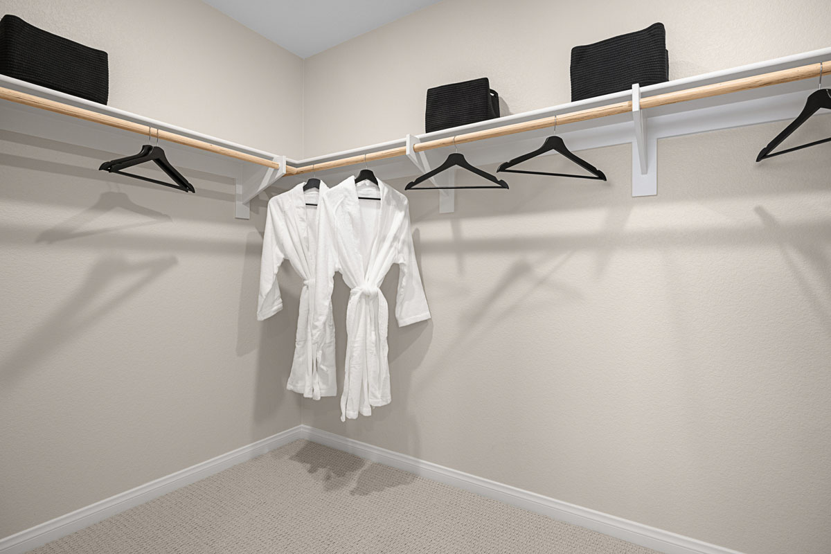 Primary walk-in closet