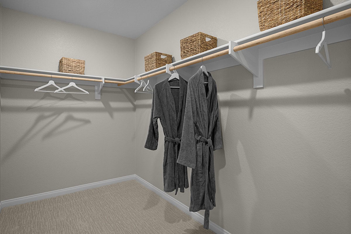 Primary walk-in closet