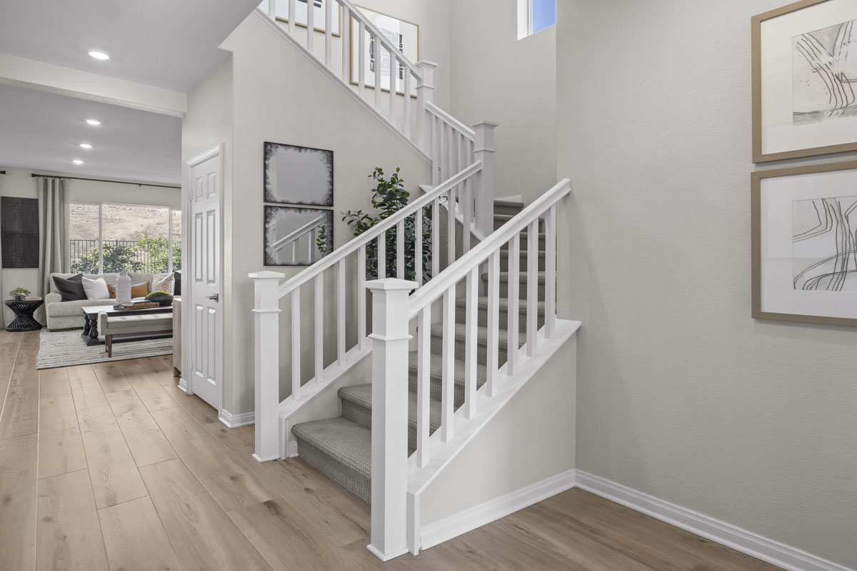 Optional open picket stair rail system