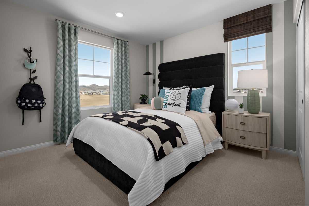 Spacious secondary bedrooms