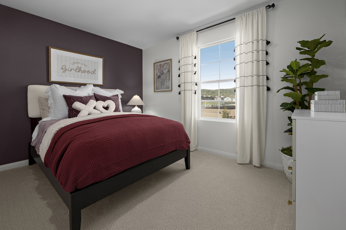 Spacious secondary bedrooms