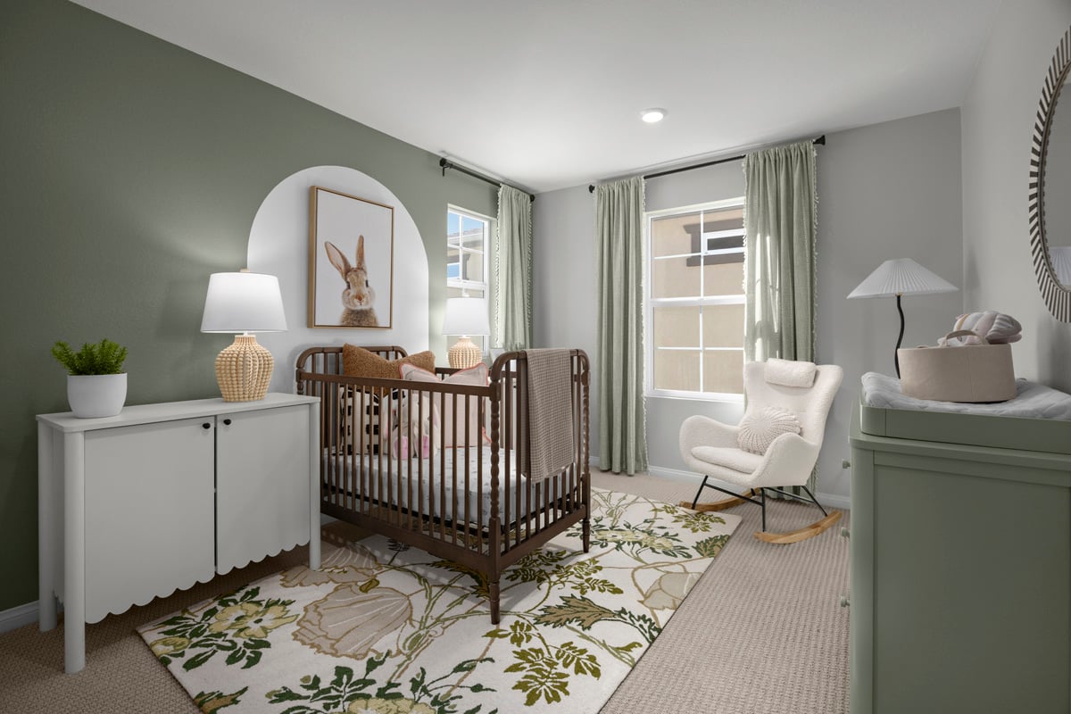 Spacious secondary bedrooms