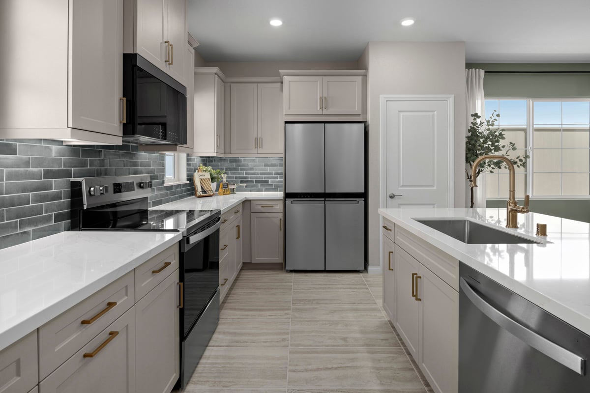 Upgraded stainless steel kitchen appliances