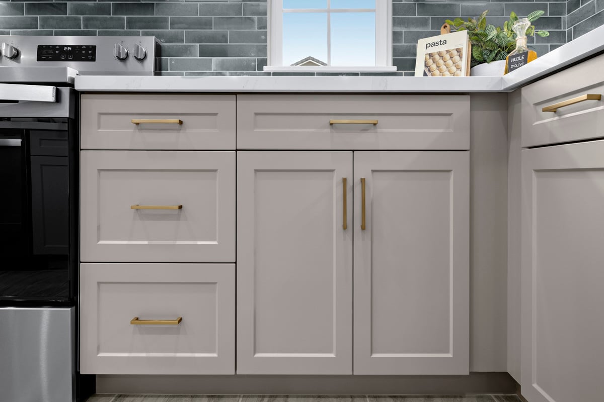 Optional thermofoil cabinets