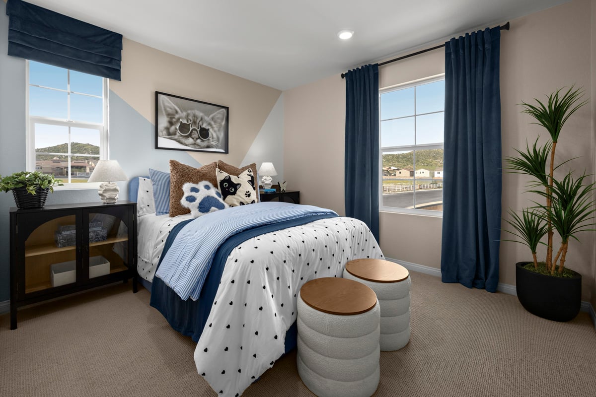 Spacious secondary bedrooms