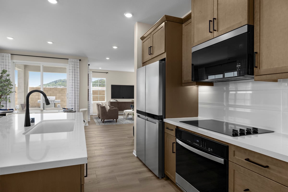 Optional cooktop with built-in oven