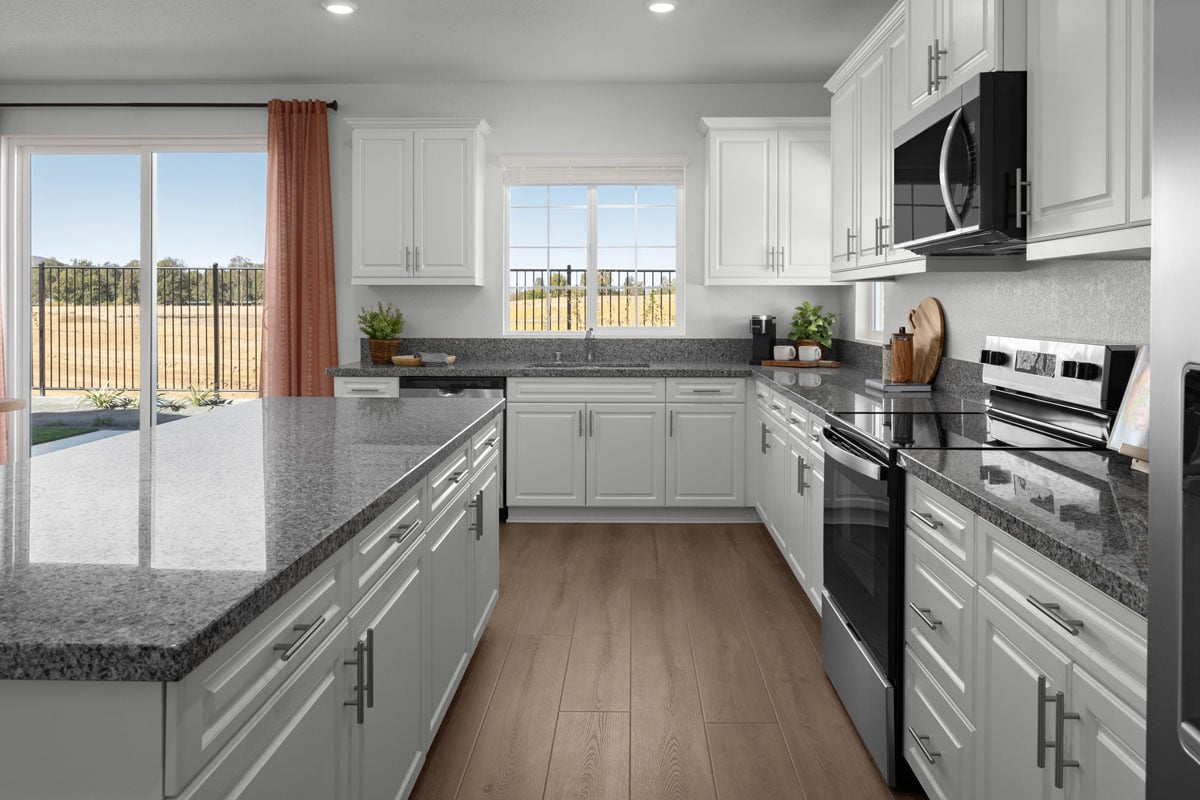 Stainless steel kitchen appliances