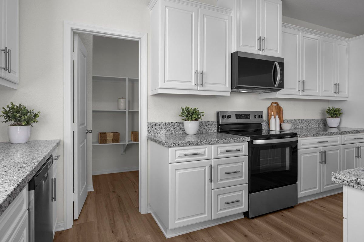 Stainless steel kitchen appliances