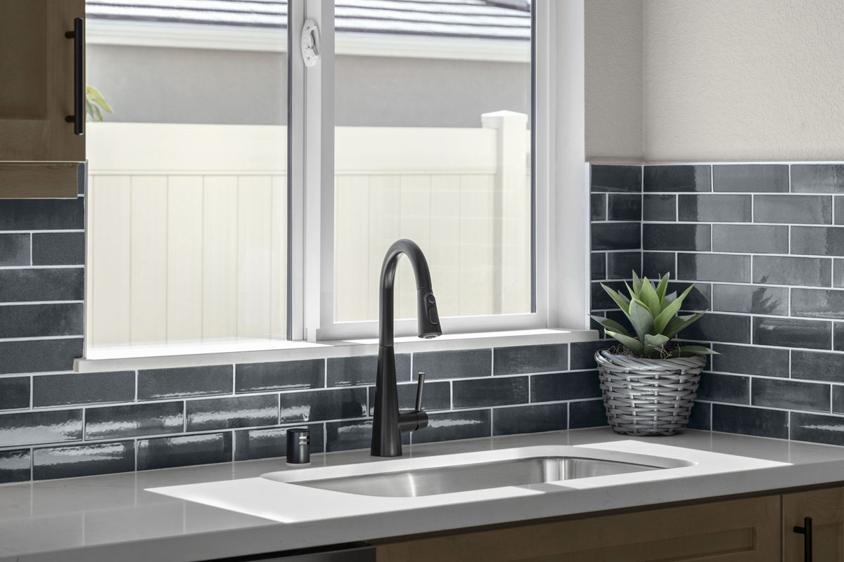 Optional matte black plumbing fixtures