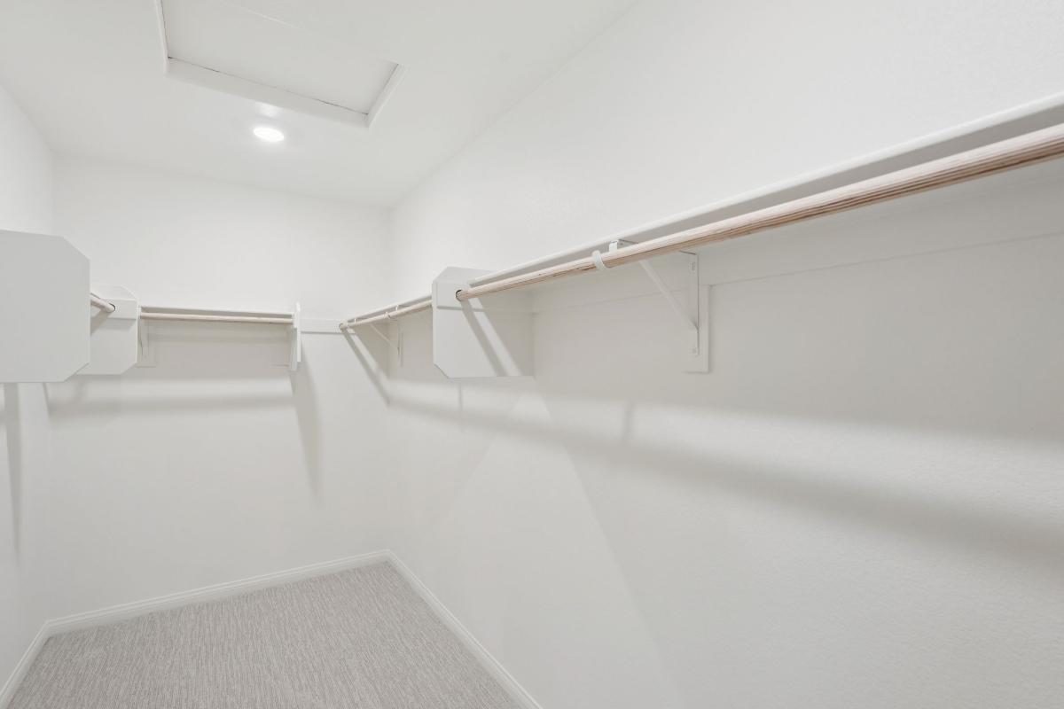 Primary walk-in closet