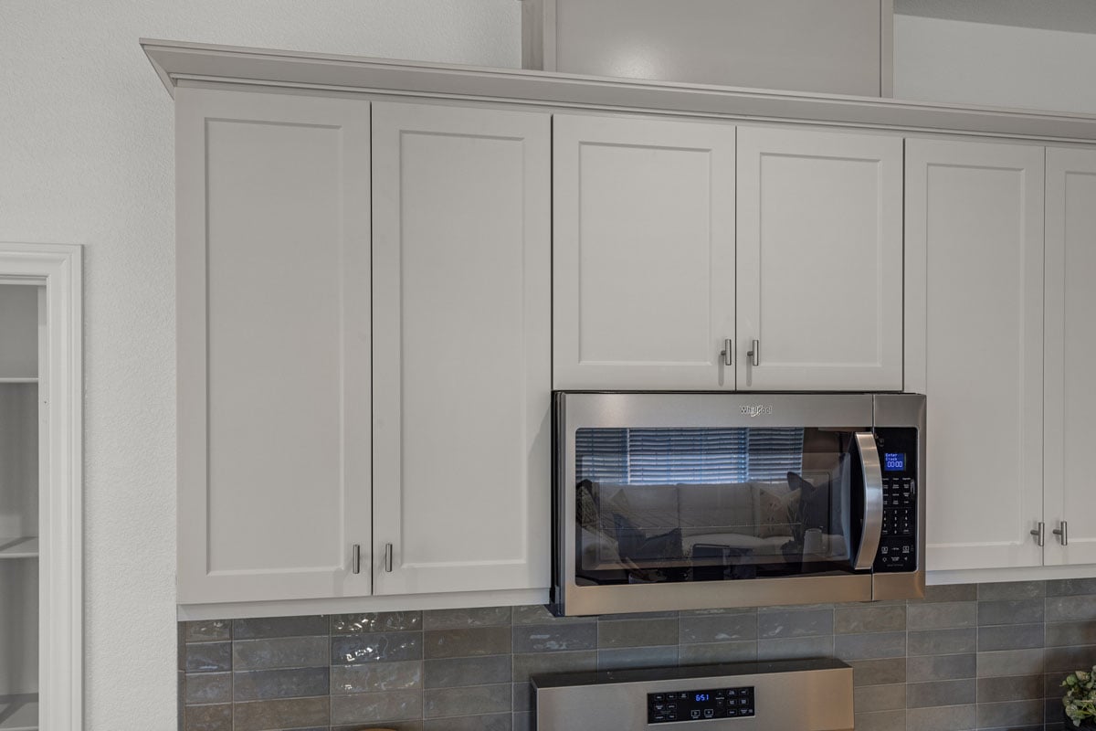 Upgraded Shaker-style cabinets