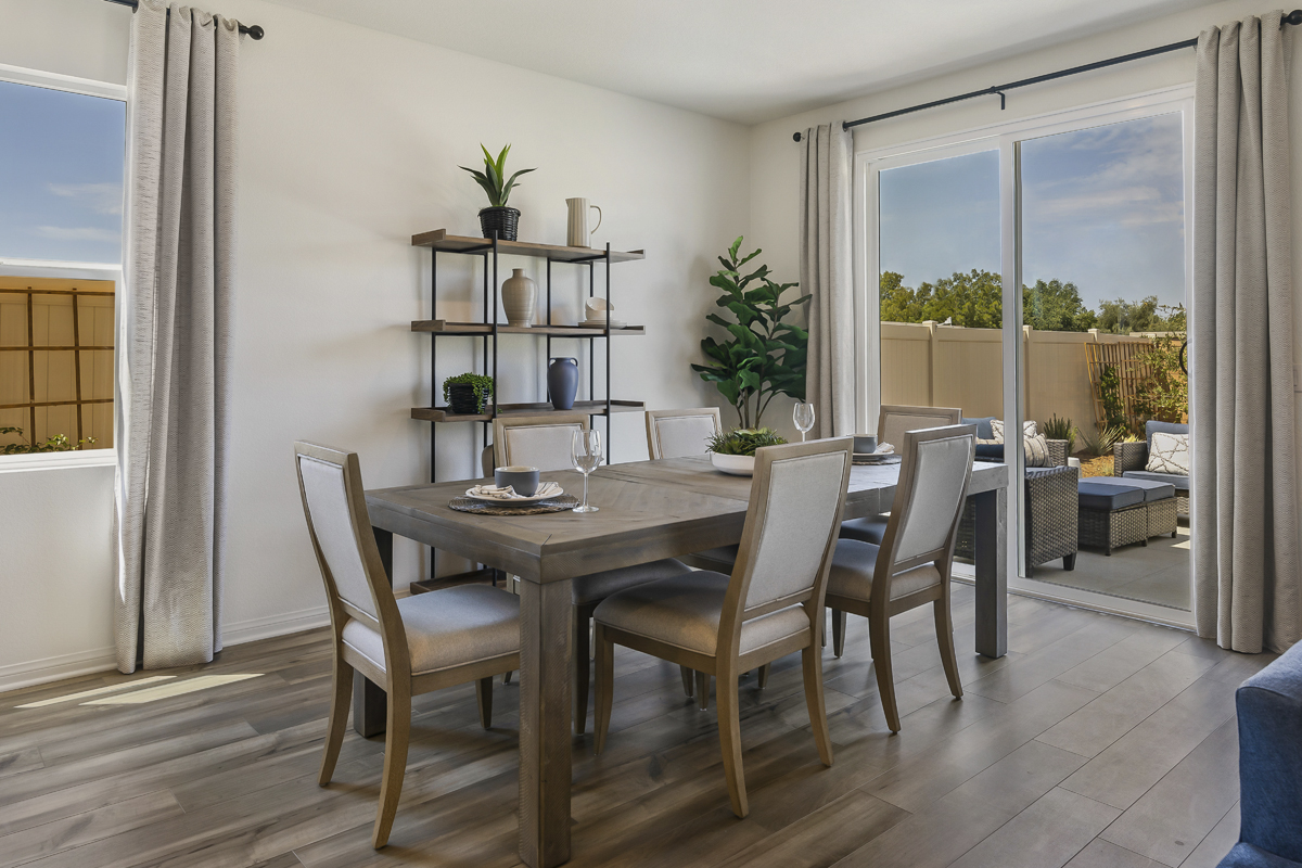 Sliding glass door at great room