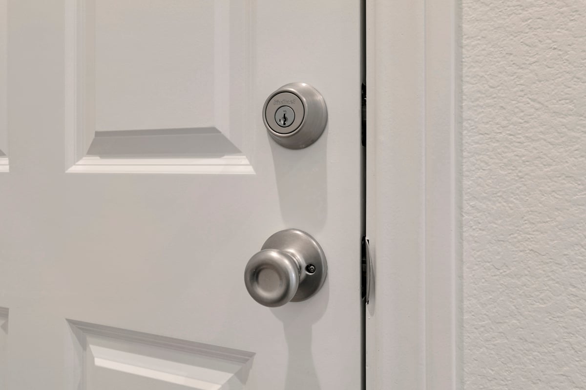 Interior door hardware