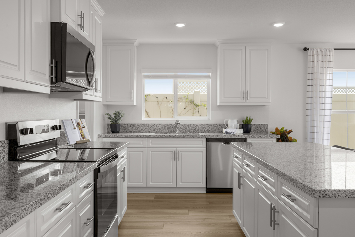 Stainless steel kitchen appliances