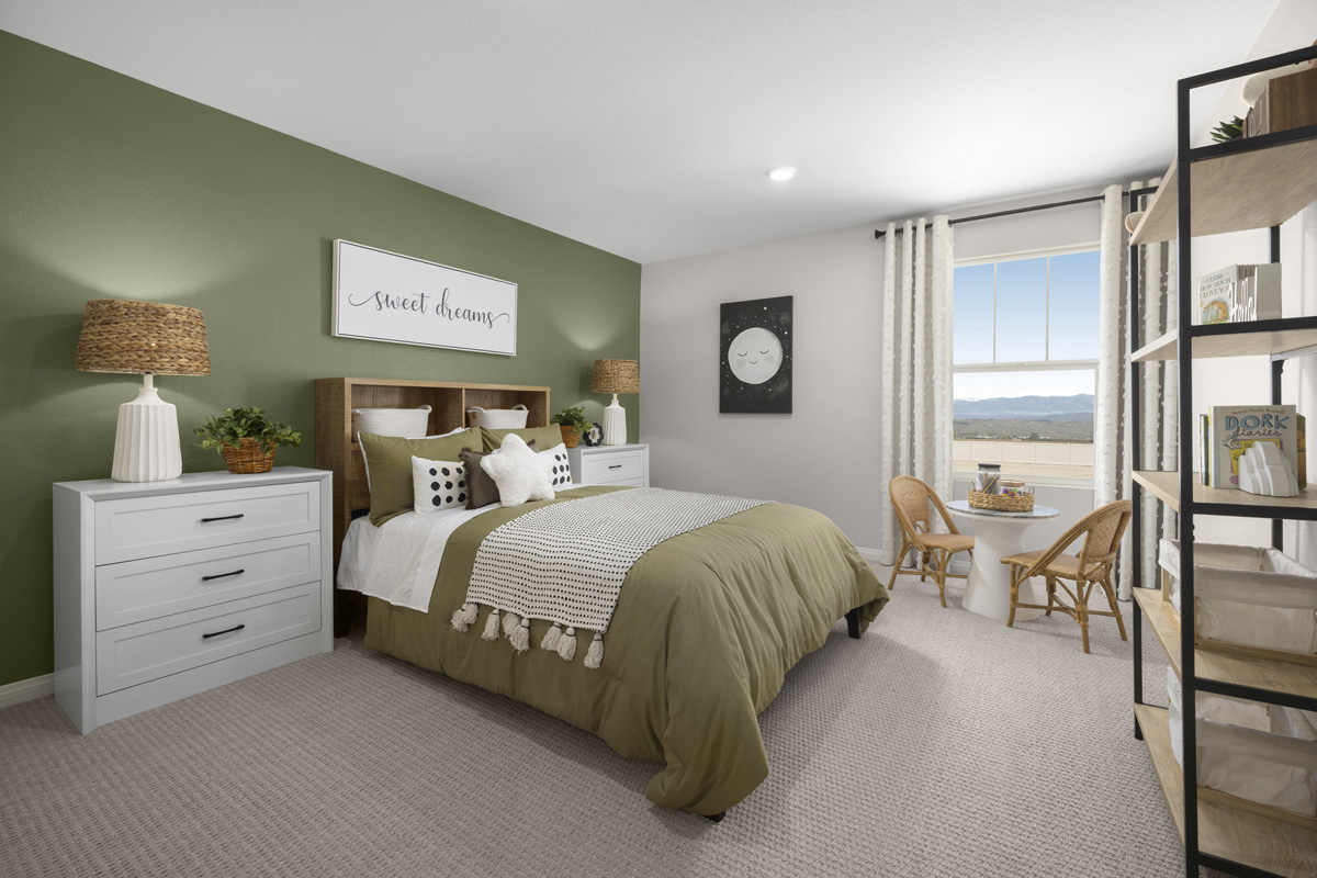 Spacious secondary bedrooms