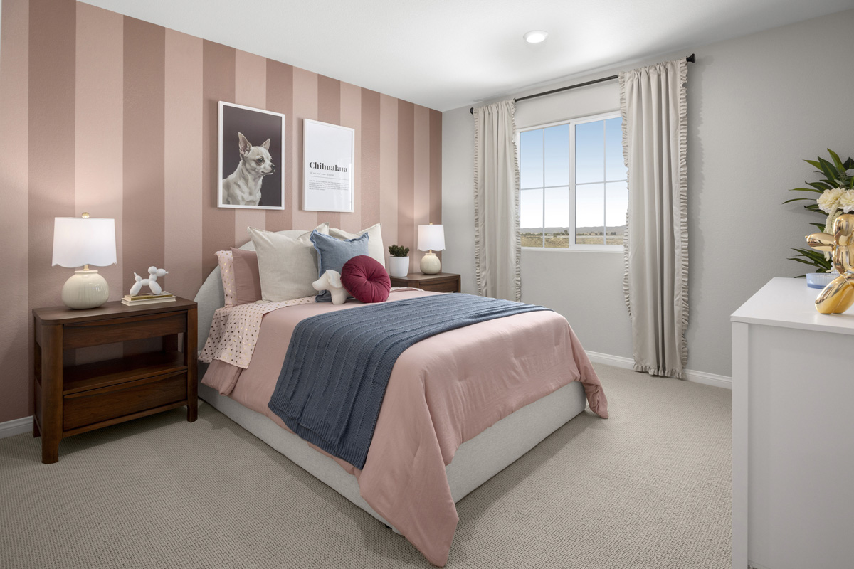 Spacious secondary bedrooms