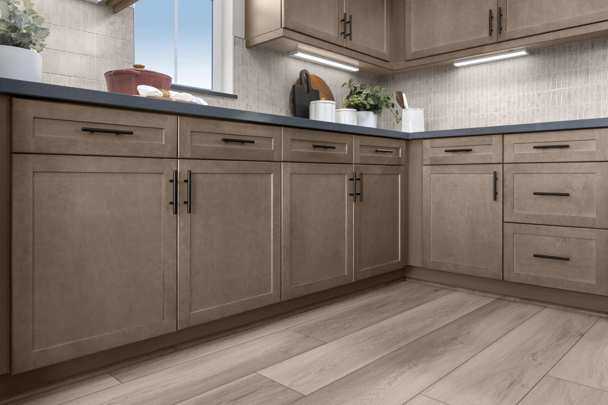 Optional maple cabinets