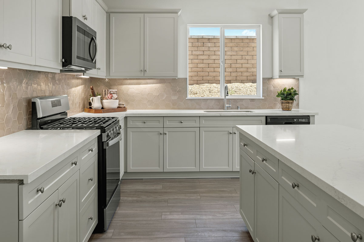 Optional Shaker door cabinets