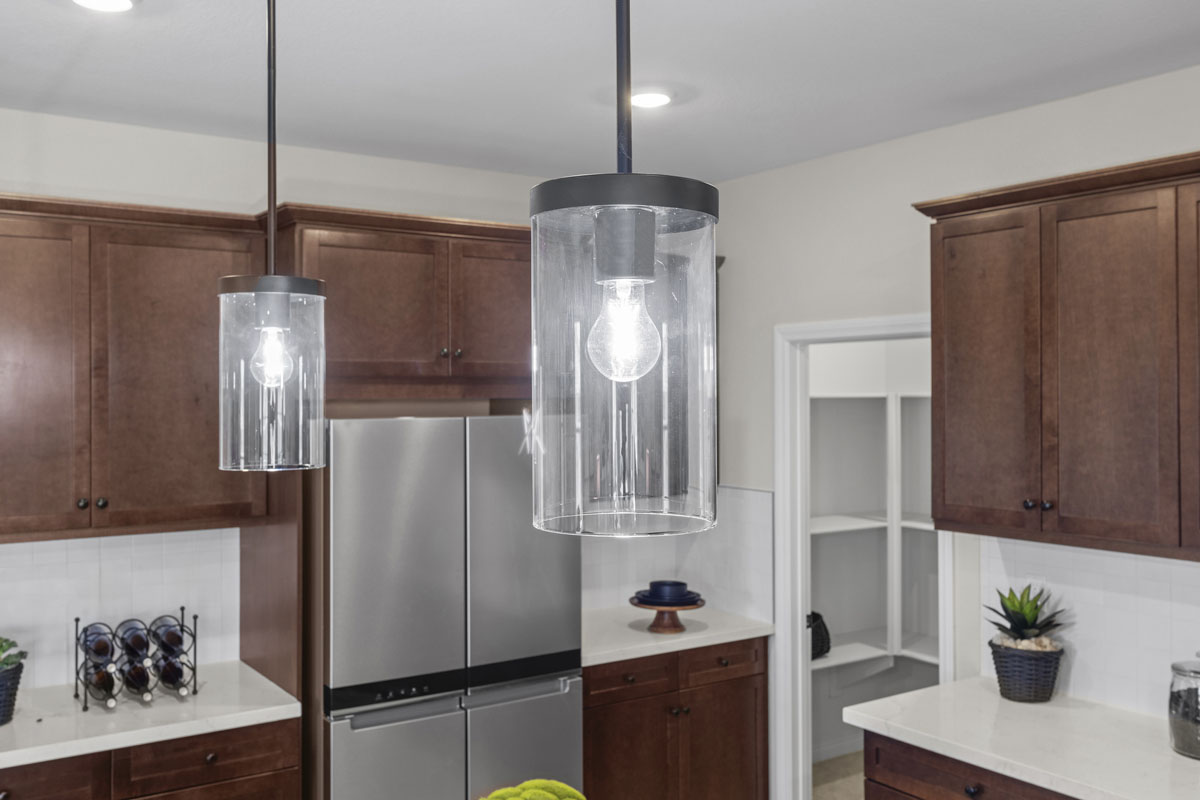 Optional kitchen pendant lighting