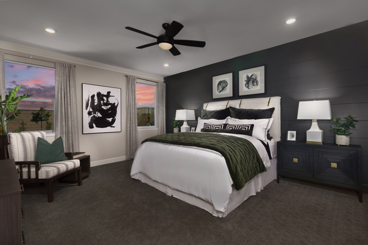 New Homes in Roseville, CA - Bartlett at Mason Trails Plan 2321 Master Bedroom