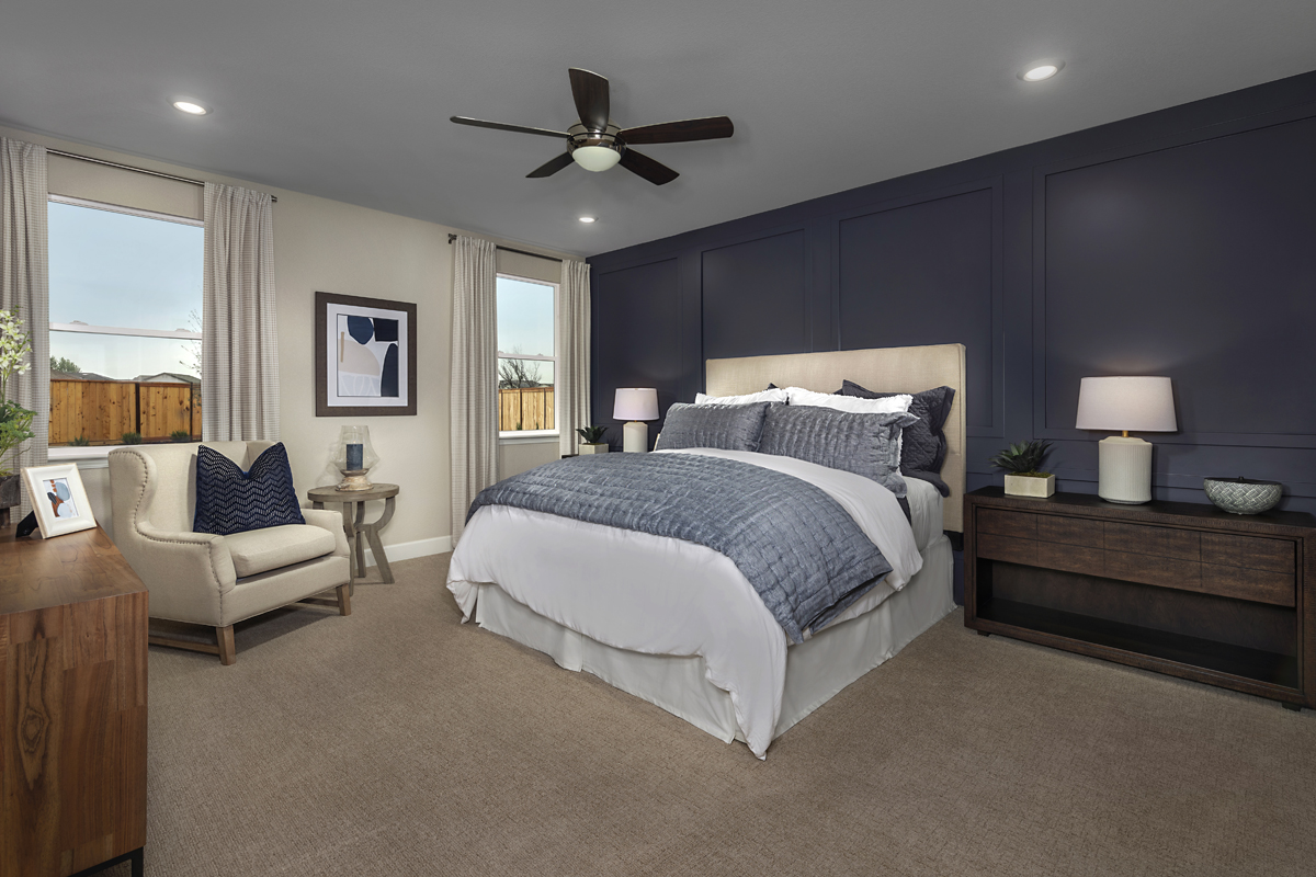 New Homes in Plumas Lake, CA - Butte Vista at Cobblestone Plan 2321 Primary Bedroom