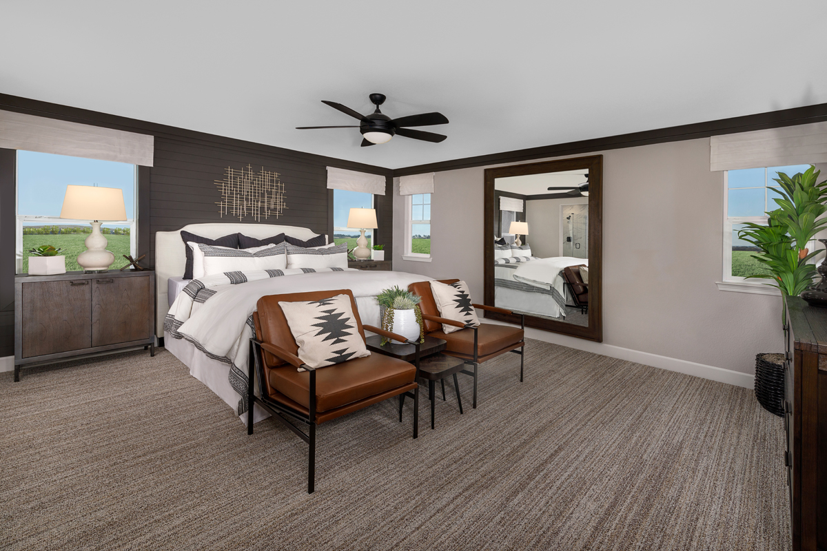 New Homes in Folsom, CA - Enclave at Folsom Ranch Plan 2102 Master Bedroom