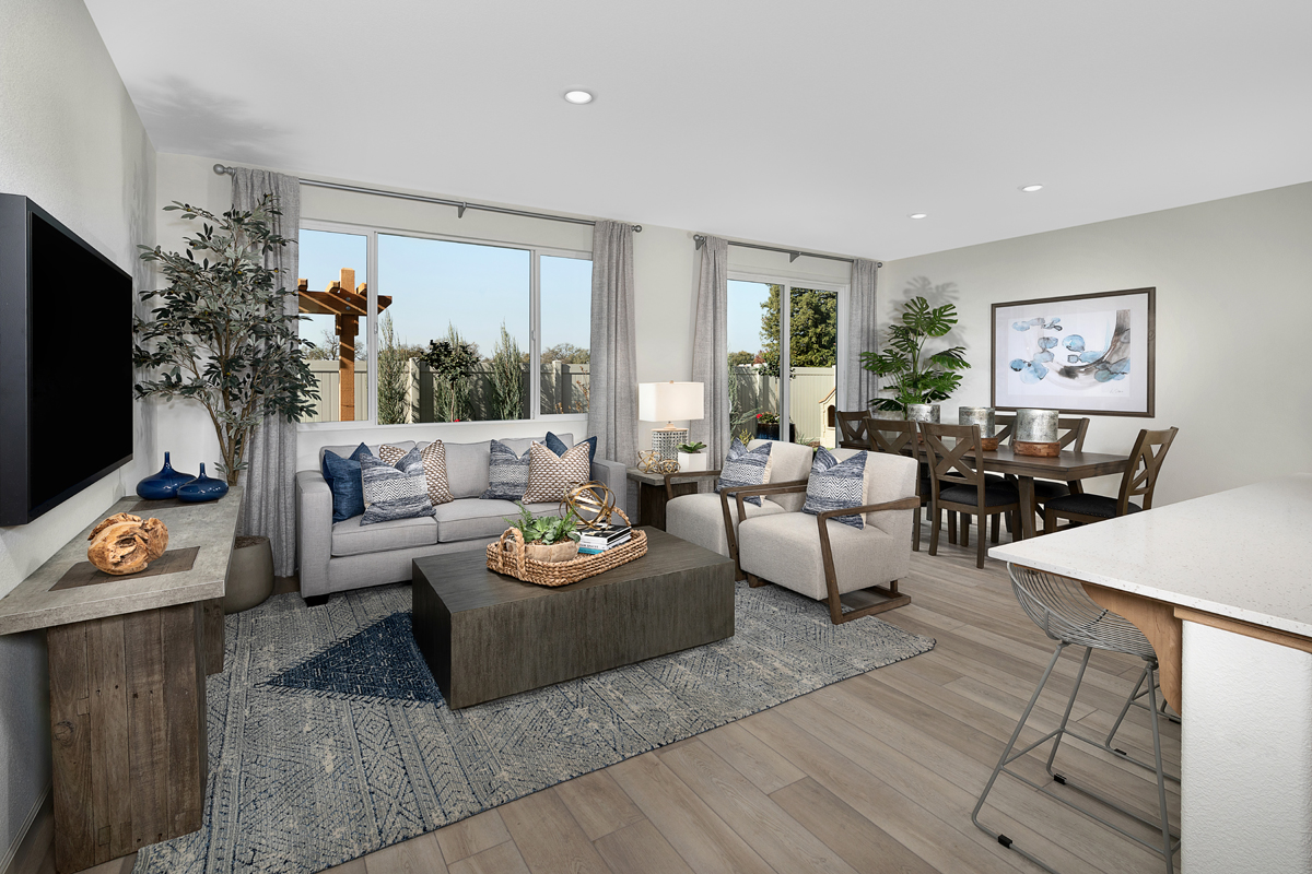 New Homes in Citrus Heights, CA - Heritage at Mitchell Village Plan 2156 Great Room