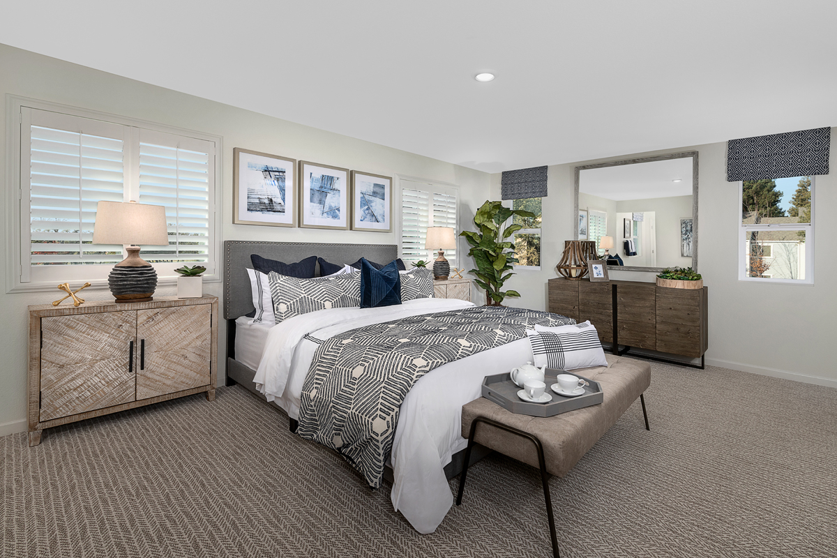 New Homes in Citrus Heights, CA - Heritage at Mitchell Village Plant 2156 Master Bedroom